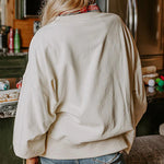 Christmas Claus Sequined Casual Loose Sweatshirt