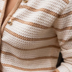 MINERVA striped crew neck jacket