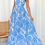 Elegant Sleeveless Printed Dress