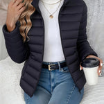 Nalia ��� Quilted High-Neck Jacket
