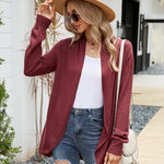 Loose Fit Lightweight V-neck Open Front Sweater Cardigan