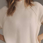 Holiday Cutie Knit Long Sleeve Turtleneck Tulle Twofer Mini Dress
