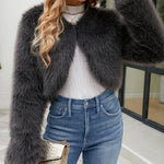 Faux Fur Warm Short Jacket Coat