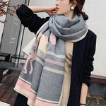 Personality Warm Cartoon Print Shawl&Scarf