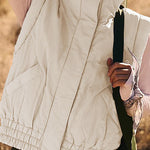 Versatile Stand Collar Button Sleeveless Loose Pocket Casual Vest Jacket