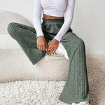 Casual loose knitted trousers
