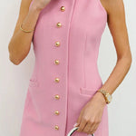 Versatile Lapel Slim Pencil Dress