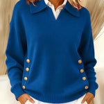 Vynette | V Neck Sweater with Collar