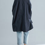 Irregular High-Low Oversize Batwing Sleeve Shirt