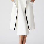 False Two Sleeveless Solid Color Midi Dresses