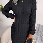 Nadorine Women's Casual Twist Woven Sweater Dress
