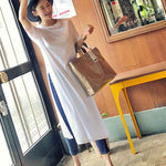 Casual Simple Split-Side Designed Long T-Shirt