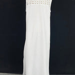 High-Low Loose Embroidered Solid Color Round-Neck Vest Top