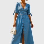 Eva | Elegant Denim Dress