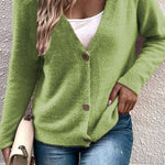 Simple Breasted Cardigan Sweater Jacket