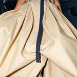 Loose Sleeveless Belted Pleated Pockets Solid Color Tube Jumpsuits