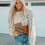 Nadorine Crewneck Doll Sleeves Rib Knit Pullover