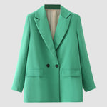 Two Buttons Loose Urban Casual Suit Women's Blazer Jacket
