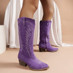 Alma | Midnight Suede Boots