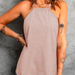Halter Solid Sleeveless Summer Top