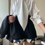 White Inspired Designer Oversize Tops Shirt Blouse