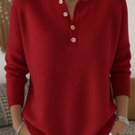 Monica™ | Women's Classic Button Knit Sweater