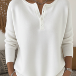 Monica™ | Women's Classic Button Knit Sweater
