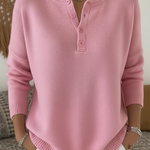 Monica™ | Women's Classic Button Knit Sweater