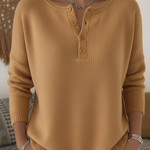 Monica™ | Women's Classic Button Knit Sweater