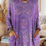 Lizzy | Retro Print Hooded Tunic