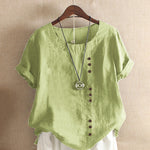 Amaya | Effortless Button Detail Summer Blouse
