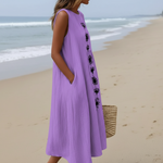 Andrea | Violet Bloom Midi Dress