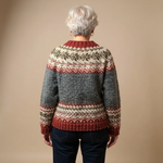 Fabiola | Retro Icelandic Knit Cardigan
