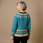 Deborah | Retro Icelandic Knit Cardigan