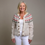 Elda | Retro Icelandic Knit Cardigan
