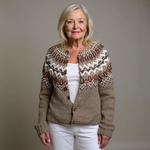 Donna | Retro Icelandic Knit Cardigan
