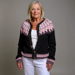 Jessica | Retro Icelandic Knit Cardigan