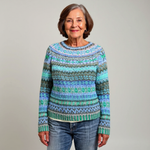 Jennifer | Retro Icelandic Knit Sweater
