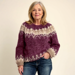 Eugenia | Retro Icelandic Knit Sweater