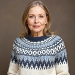 Frances | Retro Icelandic Knit Sweater
