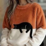 Lorea | Sweater with cat print