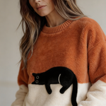 Lorea | Sweater with cat print