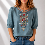 Cordelia | Artisan Embroidered Blouse