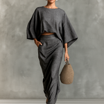 Selene | Soft Batwing Top and Maxi Skirt Two-Piece Set