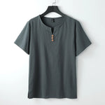 Castello Linen Button Tee