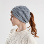 Sienna Slouch Ponytail Beanie