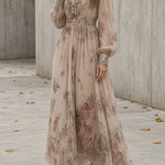 Amelie | Vintage Floral Maxi Dress