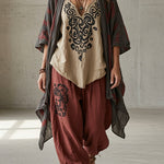 Thalia | Bohemian Draped Three-Piece Set
