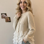 Natalie | Ruffle Cardigan