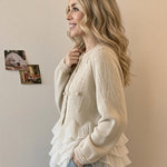 Natalie | Ruffle Cardigan